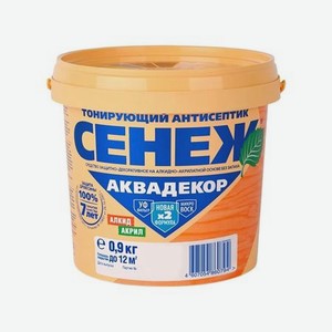 Антисептик Сенеж Аквадекор сосна 0,9 кг