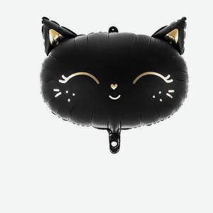 Шар воздушный Party Deco из фольги кошка черная 48х36см