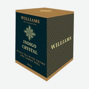Чай Williams Indigo Crystal черный с чабрецом и цедрой лимона 100 г