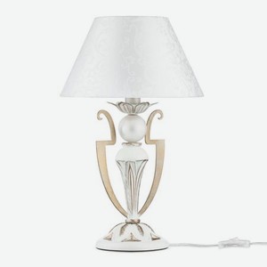 Настольная лампа Maytoni Elegant ARM004-11-W 1хE14х40W Белый с Золотом