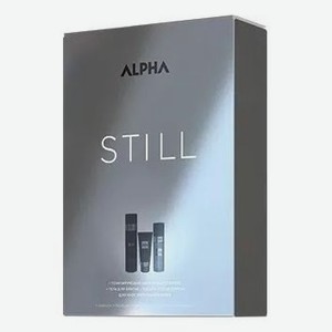 Набор Alpha Homme Still (шампунь д/волос с охлаждающим эффектом 250мл + гель для бритья 100мл + лосьон после бритья 100мл)