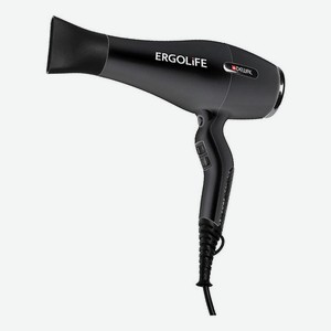 Фен для волос ErgoLife 03-001 2200W (2 насадки, черный)