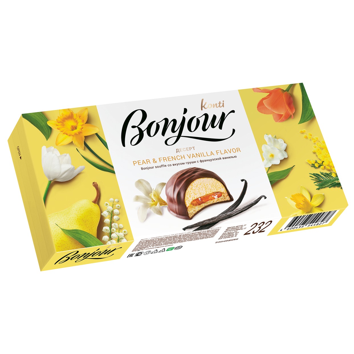 Десерт Konti Bonjour со вкусом Груша с французской ванилью в магазине ...