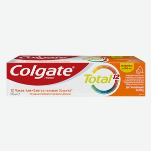 COLGATE Total Зубная паста Витаминный заряд 100 мл:12/48
