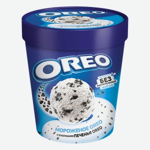 OREO Мороженое ведро сливоч дроблен печенье 263г (Фронери):8