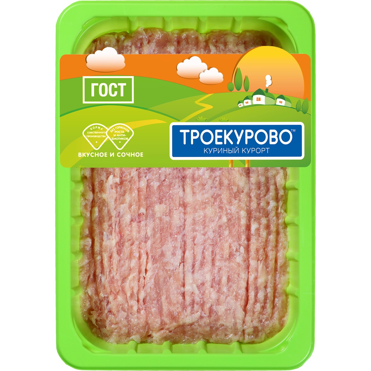 ТРОЕКУР.Фарш ФИЛЕЙНЫЙ из ЦБ охл.450г