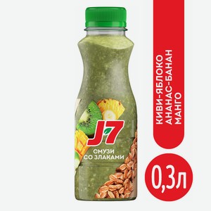 Продукт питьевой J7 Коктейль ябл/банан/ананас/ман/киви 300мл пэт