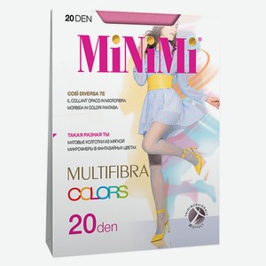 Колготки женские Minimi MULTIFIBRA COLORS 20 - Rosa Antico, без дизайна, 4