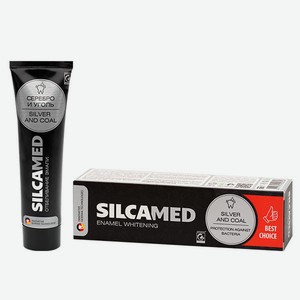 Зубная паста Silca Серебро и уголь Silcamed 130г