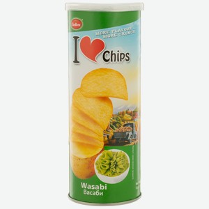 Чипсы I love chips Васаби в тубе 70 г (Окей)