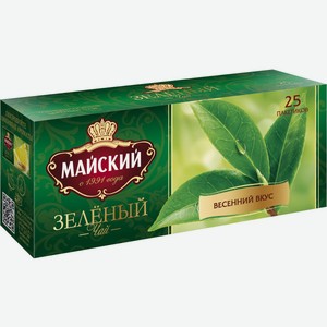 Чай зеленый Майский в пакетиках, 25 шт.