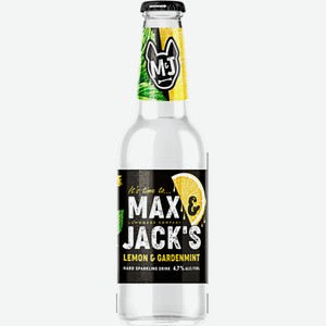 Слабоалкогольные напитки Напиток «MAX & JACK’S Лимон-Мята» 0.45л.