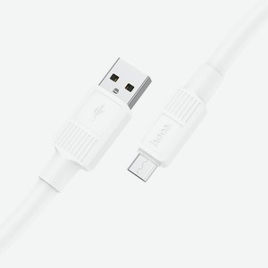 Кабель USB MicroUSB X84 TPU 1м Белый Hoco