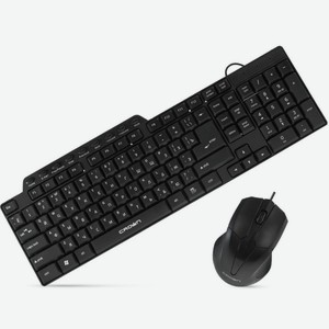 Клавиатура и мышь CMMK-520B CM000001539 Черная Crown
