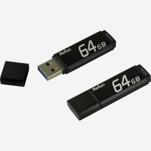 Флешка U351 USB 3 0 NT03U351N-064G-30BK 64Gb Черная Netac