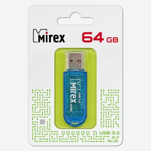 Флешка Elf USB 3.0 13600-FM3BEF64 64Gb Синяя Mirex