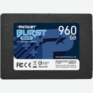 Твердотельный накопитель(SSD) Patriot Burst Elite 960Gb PBE960GS25SSDR Patriot Memory