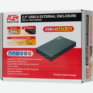 Корпус для HDD SSD 3UB2P3(BLACK) Agestar