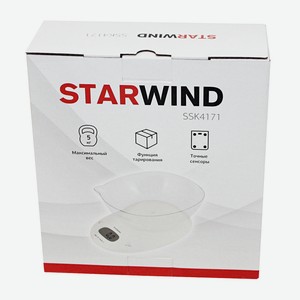 Кухонные весы SSK4171 Белые Starwind