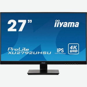 Монитор 27 3840x2160 16:9 IPS LED DVI HDMI DisplayPort USB XUB2792UHSU-B1 Черный Iiyama