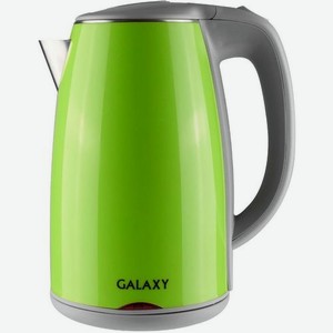 Чайник электрический GALAXY GL 0307, 2000Вт, зеленый и серый