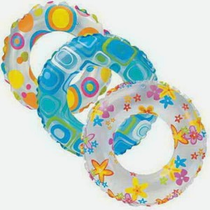 Круг надувной  Lively Print Swim Rings (3-6лет) 51 см. 3 в. (Китай) int59230np