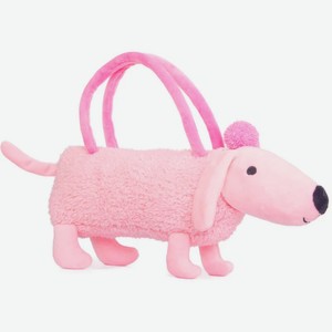 Собачка-сумочка розовая, 35 см арт.66-OT169485