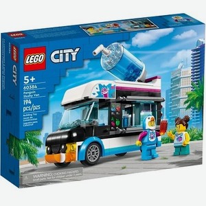 Конструктор LEGO City 60384 Лего Город  Фургон для шейков «Пингвин»