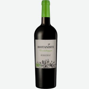 Вино Биотанист Органика AOC BERGERAC Красное Сухое 0.75л