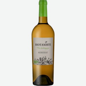 Вино Биотанист Органика AOC BERGERAC Белое Сухое 0.75л