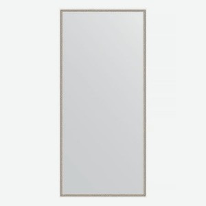 Зеркало в багетной раме Evoform витое серебро 28 мм 68х148 см
