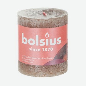 Свеча Bolsius shine 8х6,8 см замша