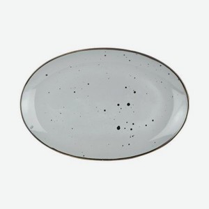 Блюдо овальное Porcelana Bogucice Alumina Grey 31 см