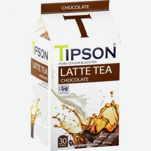 Чай черный Tipson Latte Шоколад, 30 пакетиков