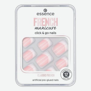 Накладные ногти на клейкой основе French Manicure Click & Go No01 Classic French