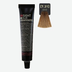 Крем-краска для волос с фитокератином Incolor Crema Colorante 100мл: 7.31 Бежевый блондин