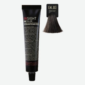 Крем-краска для волос с фитокератином Incolor Crema Colorante 100мл: 4.0 Коричневый натуральный