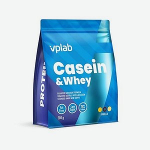 VPLAB Казеин и Сывороточный протеин Casein & Whey Ваниль