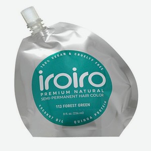 IROIRO Семи-перманентный краситель для волос 113 FOREST GREEN Лесная зелень