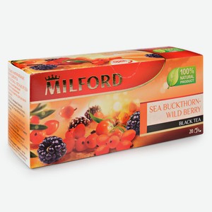 Чай черный Milford Облепиха и лесные ягоды 20пак