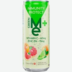 Напиток газированный GreenMe Plus protect, 0,33 л