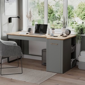 Lazurit Письменный стол Кассия Серый 765 мм 1680 мм 772 мм