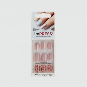 Накладные ногти KISS NEW YORK PROFESSIONAL Impress Manicure Elegant Nude 30 шт