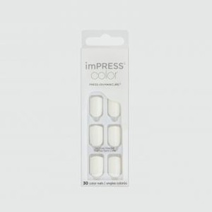 Накладные ногти KISS NEW YORK PROFESSIONAL Impress Manicure Monochrome White Peony 30 шт