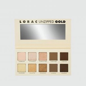 Палетка теней LORAC Unzipped Gold Eyeshadow Palette 11,2 гр