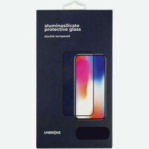 Защитное стекло UNBROKE для Xiaomi Redmi Note 11/11s, Full Glue, черная рамка