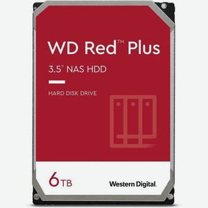 Жесткий диск HDD Western Digital WD Red Plus 6Tb (WD60EFZX)