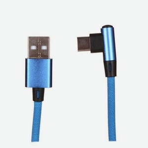 Дата-Кабель Red Line USB - Type-C, L-образный, синий