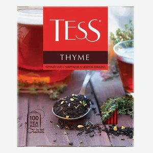 Чай черный Tess Thyme в пакетиках, 100 шт