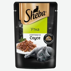 Влажный корм для кошек Sheba Ломтики в соусе с уткой, 75г